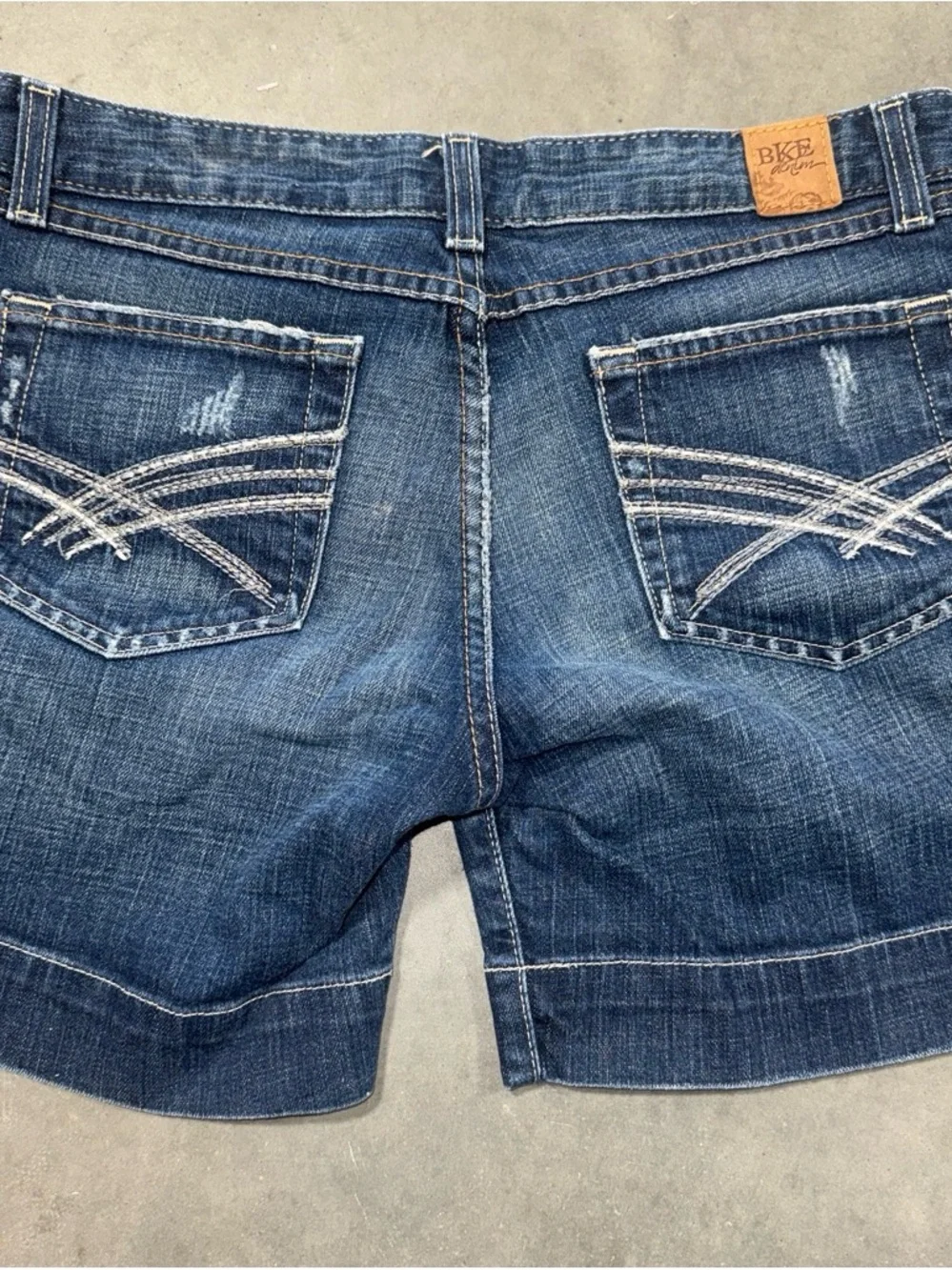BKE Women's Blue Denim Jean Shorts